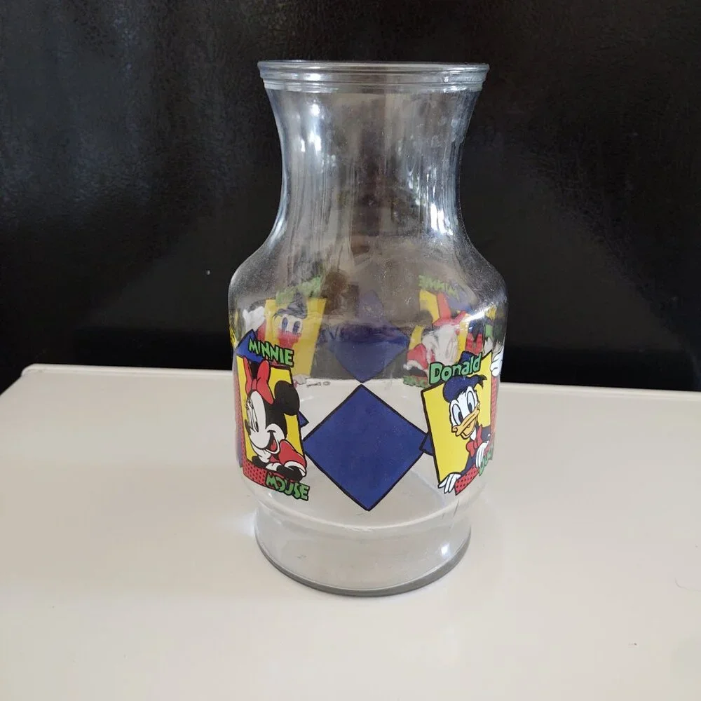JUICE CARAFE HAWKING GLASSWARE PITCHER MICKEY MOUSE DISNEY